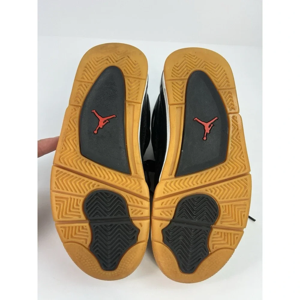 Nike Air Jordan Retro 4 Laser Youth Size 4Y Black Gum SE GS CI2970-001 Sneakers